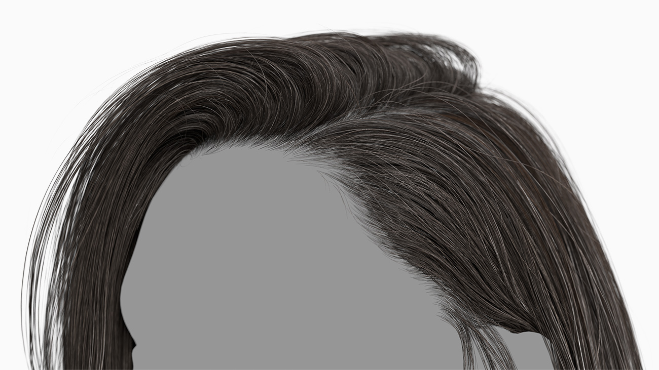 Side Parted Male Hair
